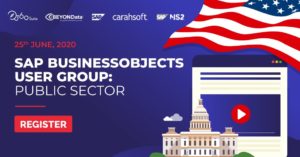 cBEYONData Sponsoring SAP BusinessObjects User Group: Public Sector